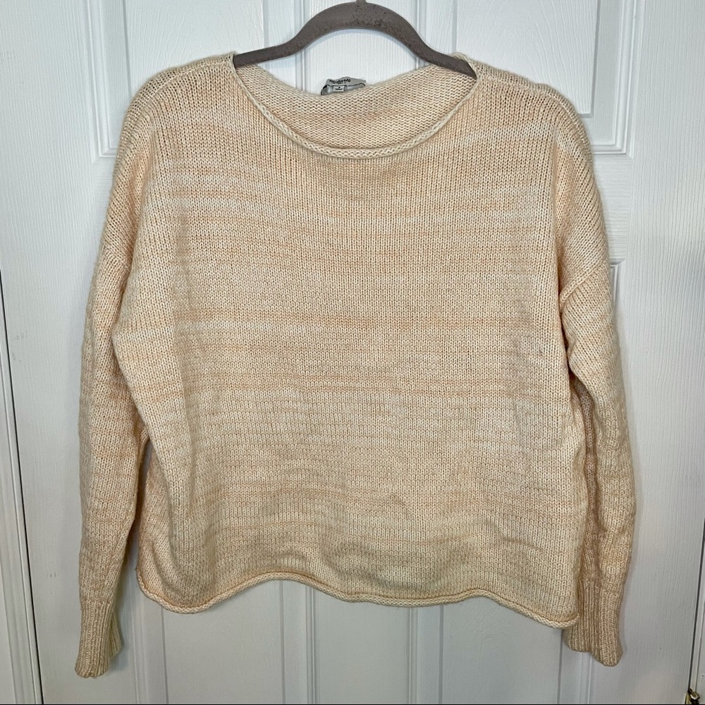 Madewell Cozy Crewneck Pullover Knit Wool Blend Sweater Small